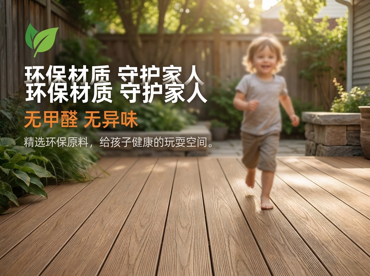 木塑地板褪色变形-户外塑木材料-木塑地板安装